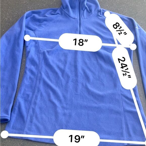Columbia Women’s half Zip Fleece sweatshirt  jacket size M - Picture 8 of 8
